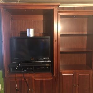 Tv stand and book shelves